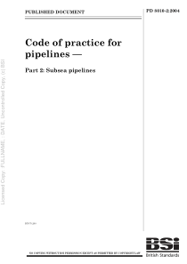 PD 8010-2-2004 Code of practice for pipelines — Pa