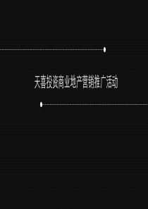 天喜投资商业地产线下推广活动