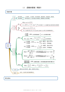 备战高考33函数的值域精讲解析版