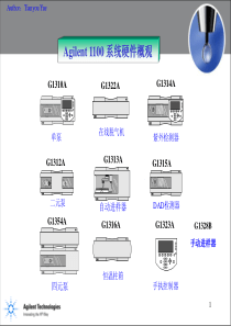 安捷伦HPLC1100培训资源1 Overview