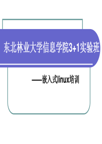 嵌入式linux培训第一章