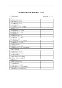 新进员工培训效果检测