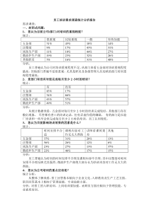 某公司员工培训需求调查分析统计。