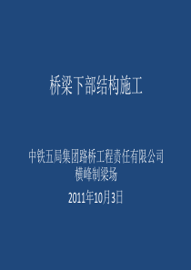 桥梁下部结构施工工艺培训教材