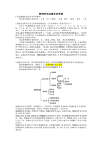 植物学培训概要思考题