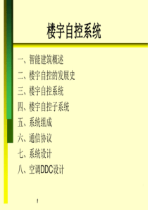 楼宇自控培训ppt（PDF75页）