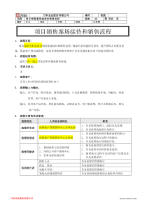 万科地产项目销售案场接待和销售流程_12页