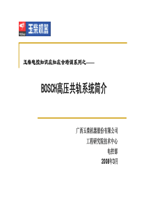 电控知识应知应会系列培训_博世共轨系统