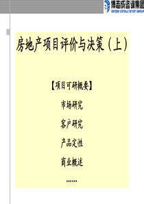 房地产项目评价与决策培训_98页