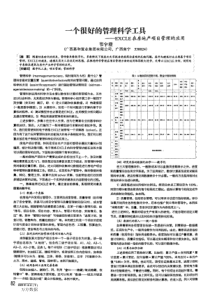 一个很好的管理科学工具——EXCLE在房地产项目管理的应用