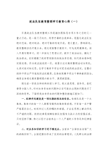 政法队伍教育整顿学习教育心得一