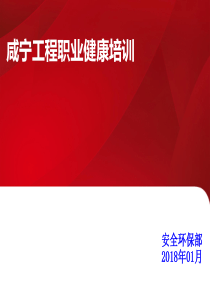 职业健康知识培训课件（PPT31页)