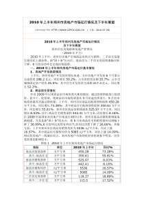 XXXX年上半年郑州市房地产市场运行情况及下半年展望