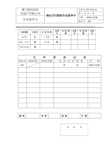 HT-7500-06物业交付验收作业指导书