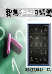 资料5__写字培训粉笔字学习课堂