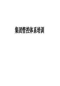 集团管控体系培训（PPT 354页）