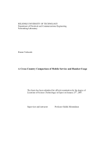 Title of the Thesis A Cross-Country Comparison of 