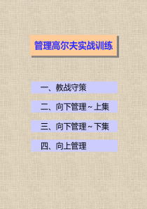 高级经理培训资料（企业实战版）全