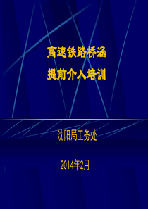 高速铁路桥隧建筑物提前介入培训讲义(桥梁)
