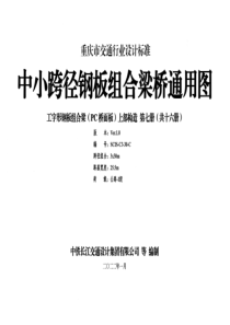 重庆市中小跨径钢板组合梁通用图 CQJTGT D08-2022 第七分册