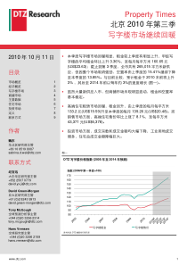 XXXX年第三季度北京写字楼物业市场报告_戴德梁行