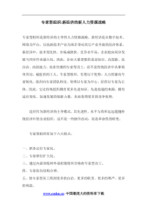 专家型组织新经济的新人力资源战略(doc6)