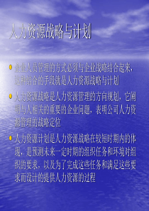 人力资源3人力资源战略与计划