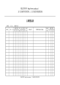 人事登记表(1)