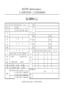 19员工人事资料卡（