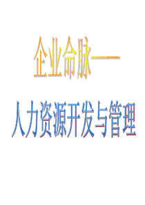 企业命脉—人力资源管理开发与管理(ppt 137页)(1)