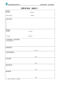 人事表格大全(完整版)