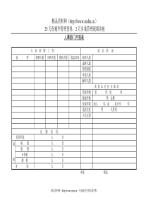 人事部门月报表(2)