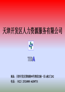 天津开发区人力资源服务有限公司（PPT44页)