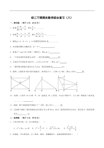 八年级上人教新课标综合复习(8)