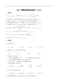 八年级上人教新课标综合复习(13)