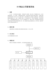 XX物业公司管理系统