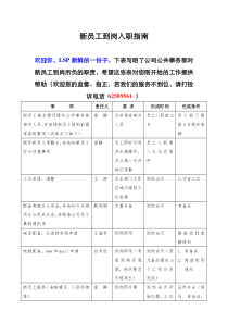 北京融科智地房地产开发有限公司新员工到岗入职指南