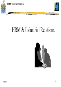 HRM &工业关系（PPT34）