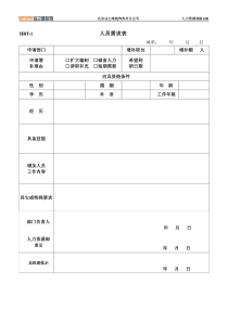 hr表格大全