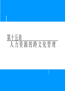 人力资源的跨文化管理（PPT 35页）