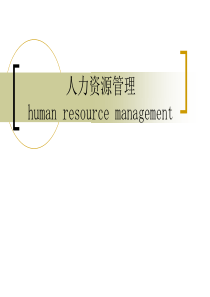 人力资源管理humanresourcemanagemen