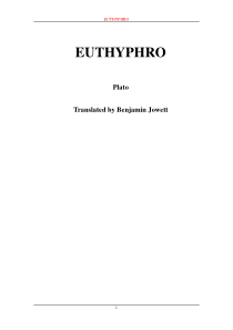 【英文原著类】euthyphro(欧蒂弗罗篇)