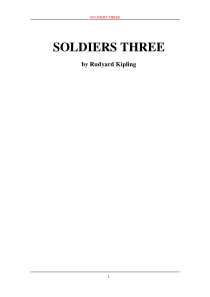 【英文原著类】soldiersthree(三个士兵)