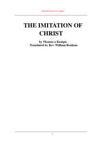 【英文原著类】theimitationofchrist