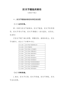 373肘关节镜临床路径