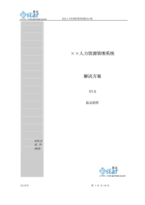 人力资源管理模块介绍