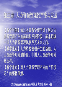 人力资源管理的产生与发展(ppt 66)